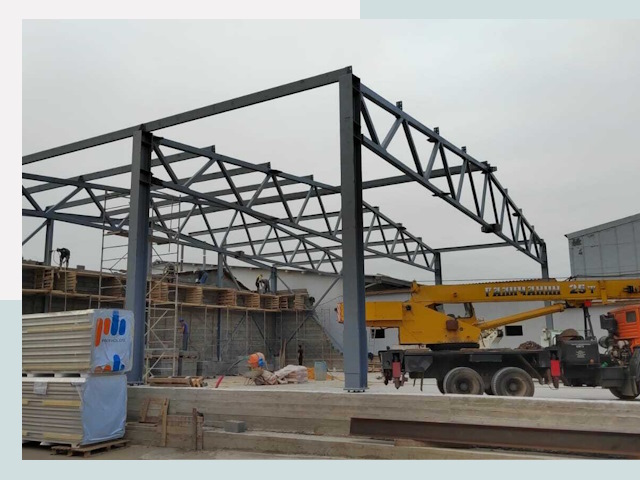 Строительство цехов в Химках