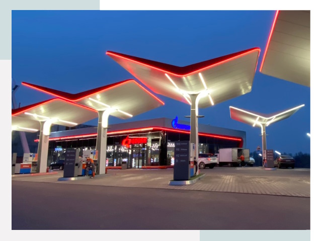 Навесы для АЗС в Химках