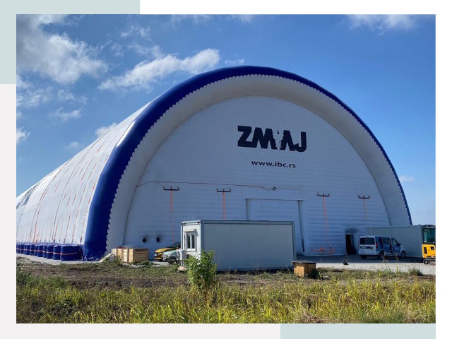 Брендирование ангаров в Химках