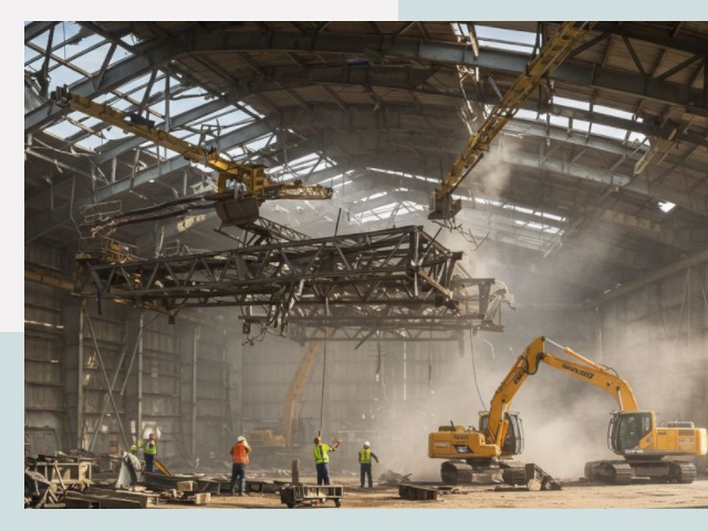 Демонтаж ангаров в Химках от 622 руб. за м²